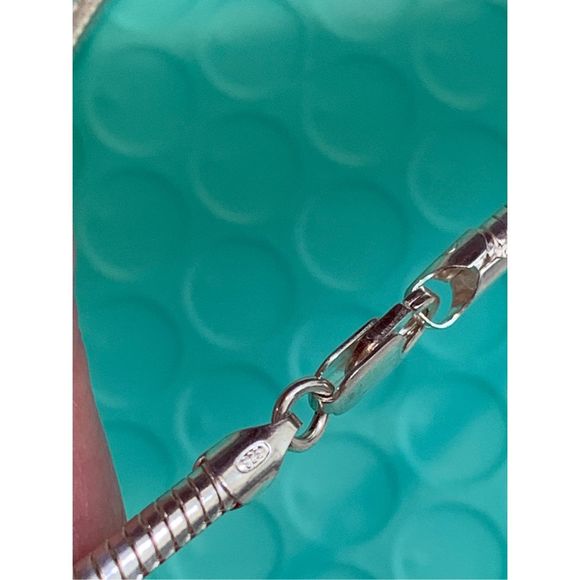 .925 Sterling Silver 22” Snake Chain - Picture 5 of 7